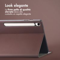 Accezz Cover Tablet Classica Samsung Galaxy Tab S9 11.0 pollici / S10 Lite / S10 FE / S9 FE 10.9 pollici - Marrone