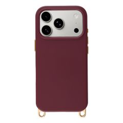 Selencia Cover posteriore Rivièra con MagSafe con ganci rimovibili Apple iPhone 17 Pro - Bold Burgundy