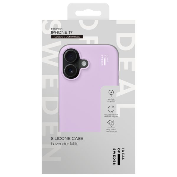 iDeal of Sweden Cover in silicone con MagSafe Apple iPhone 17 - Lavender Milk