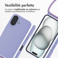 imoshion Cover in Silicone con Cordino Apple iPhone 16 - Viola