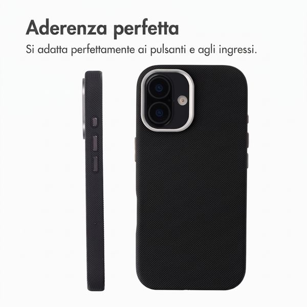 Accezz Cover Mesh con MagSafe Apple iPhone 16 - Nero