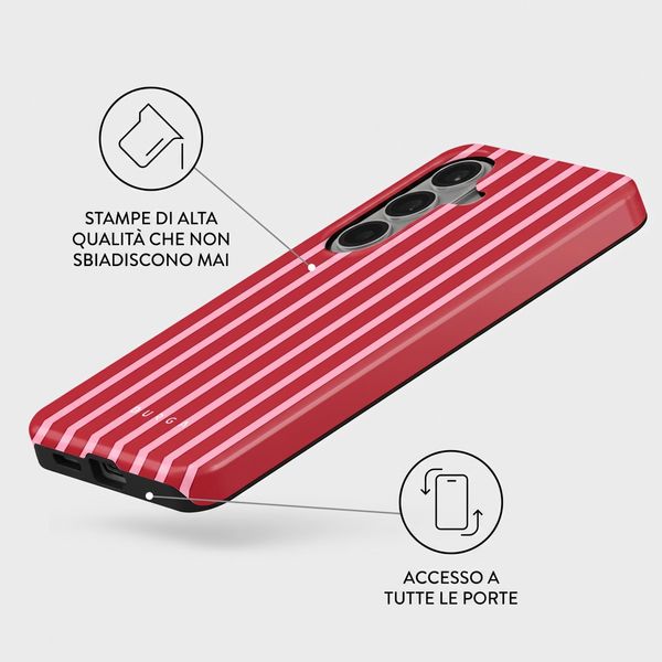 Burga Cover Posteriore Resistente con MagSafe Samsung Galaxy S26 - Strawberry Jam