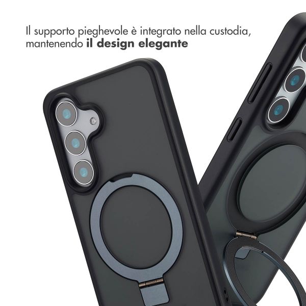 Accezz Cover con anello e supporto con MagSafe Samsung Galaxy S25 - Nero