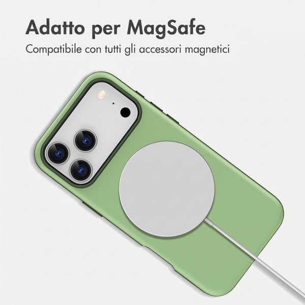 imoshion Cover posteriore Color con Thin MagSafe Ring Apple iPhone 17 Pro Max - Verde scuro