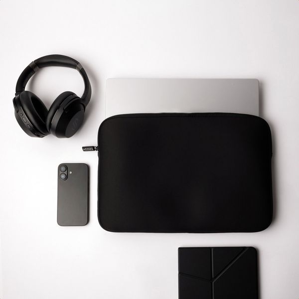 Accezz Cover per laptop 13-14 pollici - Laptopsleeve - Nera