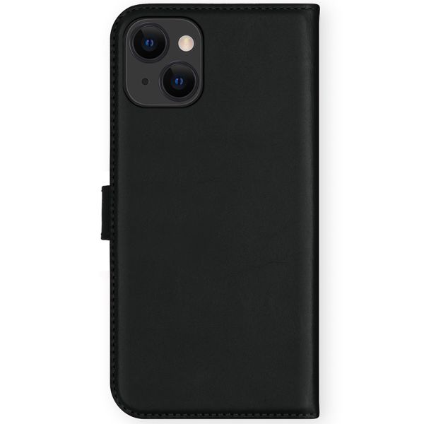 Selencia Cover a libro in vera pelle Apple iPhone 13 Mini - Nero