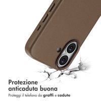 Accezz Cover in Pelle con MagSafe Apple iPhone 17 - Marrone caffè