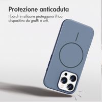 imoshion Cover posteriore Color con Thin MagSafe Ring Apple iPhone 16 Pro - Blu scuro