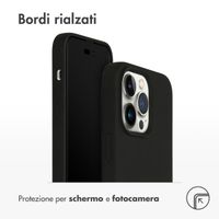 Accezz Cover in silicone liquido con MagSafe Apple iPhone 14 Pro Max - Nero