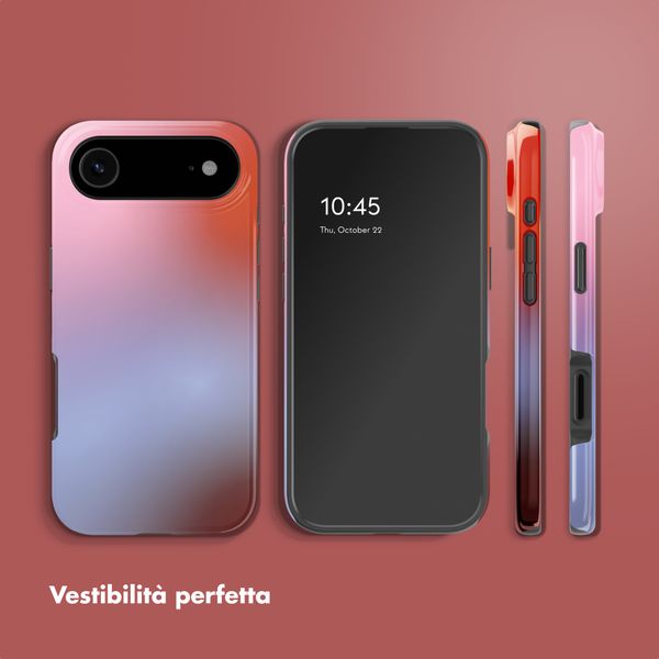 Selencia Cover posteriore Vivid con MagSafe Apple iPhone Air - Gradient Soft Blush