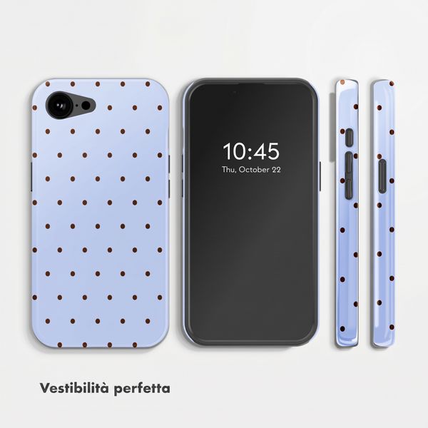 Selencia Cover posteriore Vivid con MagSafe Apple iPhone 17e / 16e - Happy Dots Digital Sky
