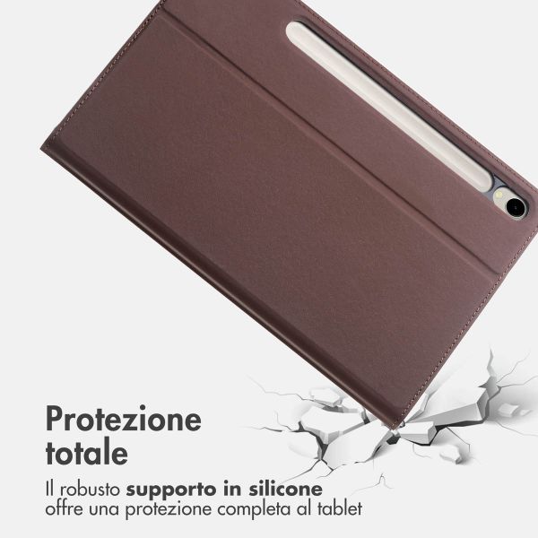 Accezz Cover Tablet Classica Samsung Galaxy Tab S9 11.0 pollici / S10 Lite / S10 FE / S9 FE 10.9 pollici - Marrone