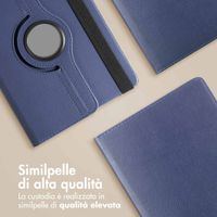 imoshion Cover Girevole a 360° Samsung Galaxy Tab A9 Plus - Blu scuro
