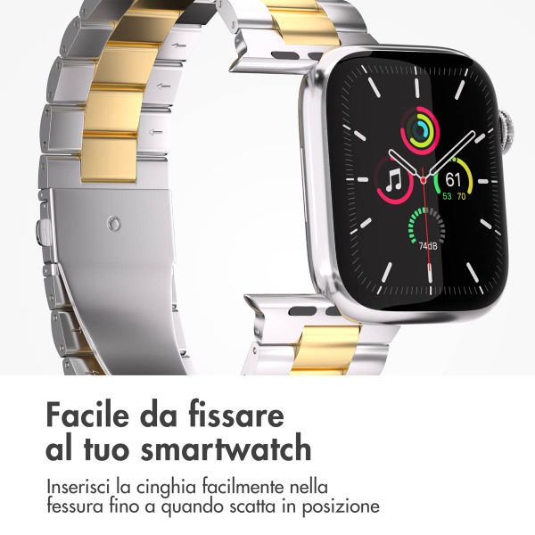 imoshion Cinturino in acciaio Apple Watch | 44/45/46/49 mm - Argento & Oro