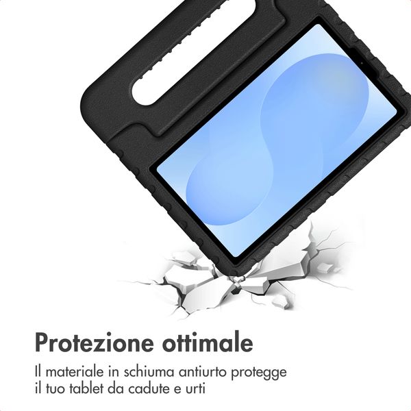 imoshion Cover Posteriore Kidsproof con Maniglia Samsung Galaxy Tab A11 / A9 8.7 pollici - Nero