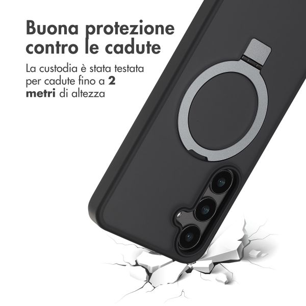 Accezz Cover con anello e supporto con MagSafe Samsung Galaxy S24 Plus - Nero