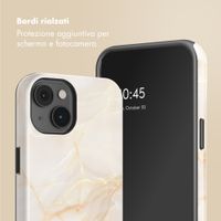 Selencia Cover posteriore Vivid con MagSafe Apple iPhone 14 - Golden Beige Marble