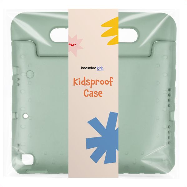 imoshion Cover Posteriore Kidsproof con Maniglia Samsung Galaxy Tab S11 / S9 11.0 pollici / S10 Lite / S10 FE / S9 FE 10.9 pollici - Olive Green
