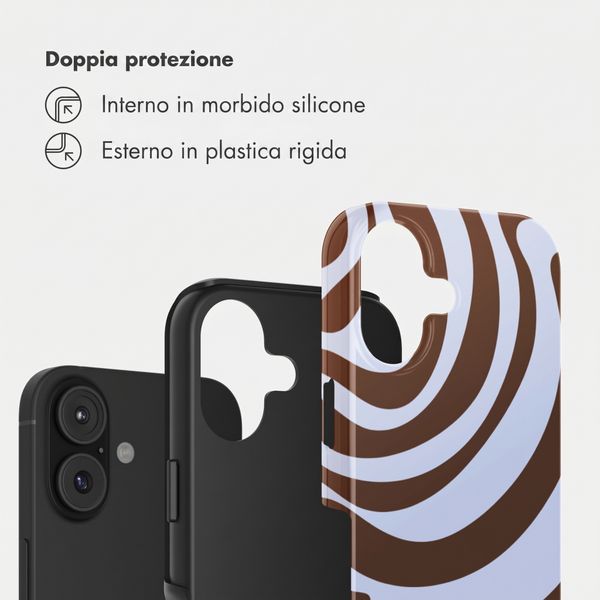 Selencia Cover Posteriore Vivid Apple iPhone 17 - Dream Swirl Chocolate