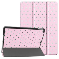 imoshion Cover Trifold Design Apple iPad 9 (2021) 10.2 pollici / iPad 8 (2020) 10.2 pollici / iPad 7 (2019) 10.2 pollici - Happy Dots