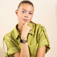 Selencia Cinturino Drago in acciaio Apple Watch | 44/45/46/49 mm - Oro rosa