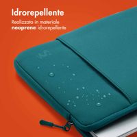 imoshion Cover per laptop 15-16 pollici - Laptopsleeve con tasca - Petrol Green