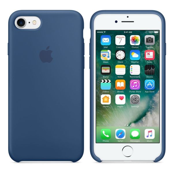 Apple Cover in Silicone Apple iPhone SE (2022 / 2020) / 8 / 7 - Ocean Blue