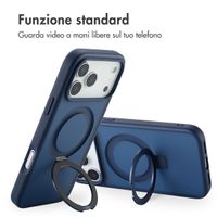 Accezz Cover con anello e supporto con MagSafe Apple iPhone 17 Pro Max - Blu