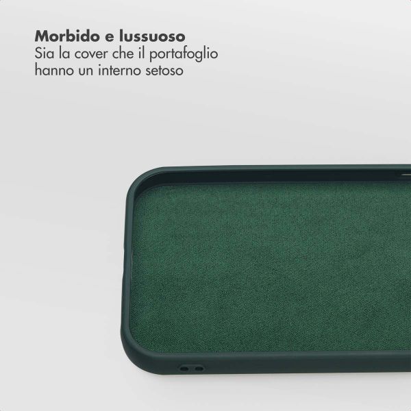 Selencia Libreria rimovibile Olyn con MagSafe Apple iPhone 15 - Verde