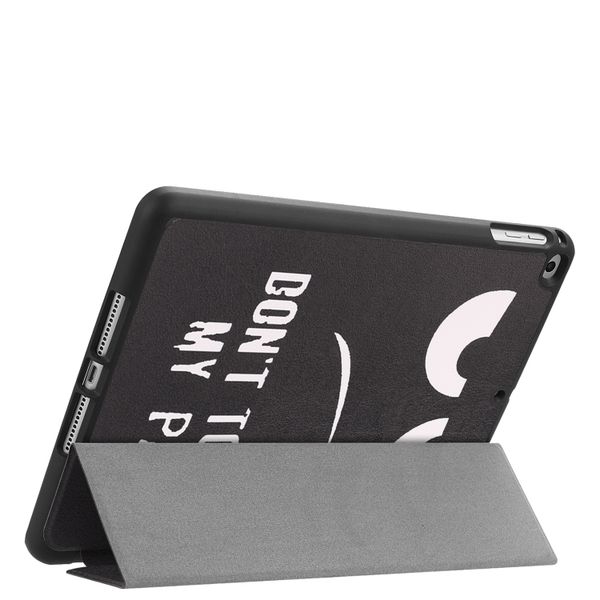 imoshion Cover Trifold Design Apple iPad 6 (2018) 9.7 pollici / iPad 5 (2017) 9.7 pollici / Air 2 (2014)/Air 1 (2013) - Don't touch