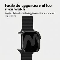 imoshion Cinturino magnetico in pelle sintetica Apple Watch | 44/45/46/49 mm - Nero