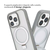 Accezz Cover con anello e supporto con MagSafe Apple iPhone 16 Pro - Grigio