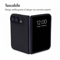 Accezz Cover in silicone liquido con MagSafe Apple iPhone Duo - Nero