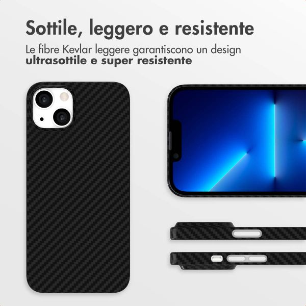 Accezz Cover MagSafe Kevlar® Apple iPhone 13 - Nero