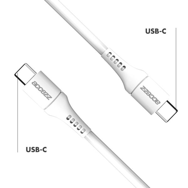 Accezz Cavo USB-C a USB-C – 2 metri – Bianco