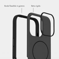 imoshion Cover posteriore Color con Thin MagSafe Ring Apple iPhone 16 Pro - Nero