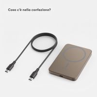 Selencia Vivid Powerbank 5.000 mAh - MagSafe e Qi - Desert Gold / Choco Flower Pop