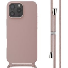 imoshion Cover in Silicone con Cordino Apple iPhone 16 Pro Max - Sand Pink