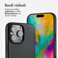Accezz Cover in Pelle con MagSafe Apple iPhone 16 Pro Max - Onyx Black
