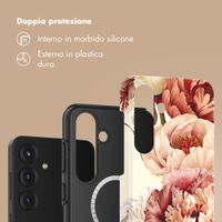 Selencia Cover posteriore Vivid con MagSafe Samsung Galaxy S25 - Vintage Peony