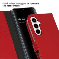 Selencia Cover a libro in vera pelle Samsung Galaxy A55 - Rosso