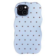 Selencia Cover Vivid Wavy con MagSafe Apple iPhone 15 - Happy Dots Digital Sky