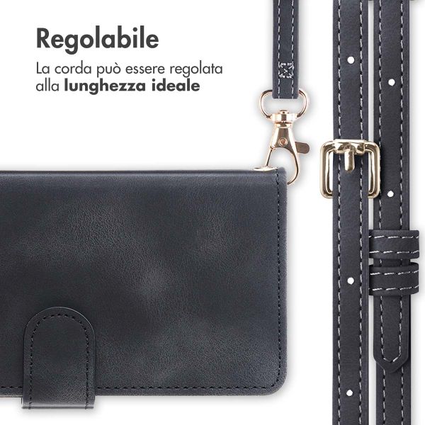 imoshion Cover a libro con Cordino Samsung Galaxy S24 FE - Nero