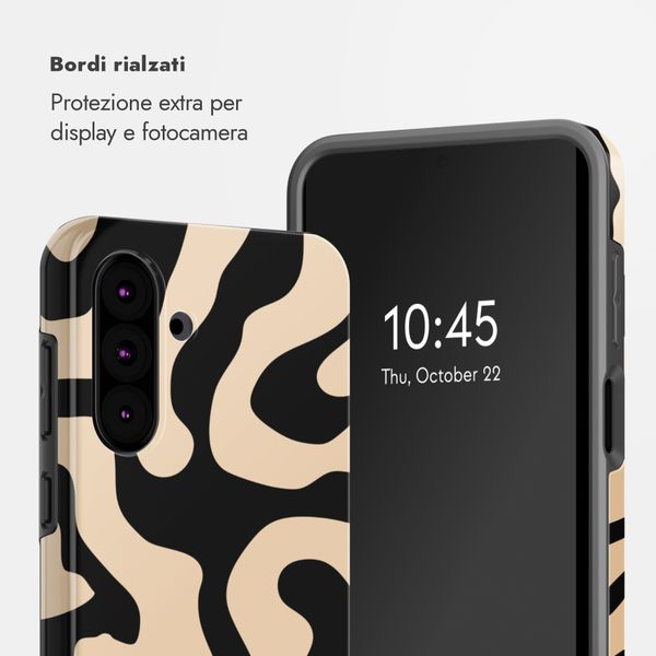Selencia Cover Posteriore Vivid Samsung Galaxy A36 / A56 - Art Wave Black
