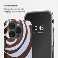 Selencia Cover Posteriore Vivid Apple iPhone 14 Pro - Dream Swirl Chocolate