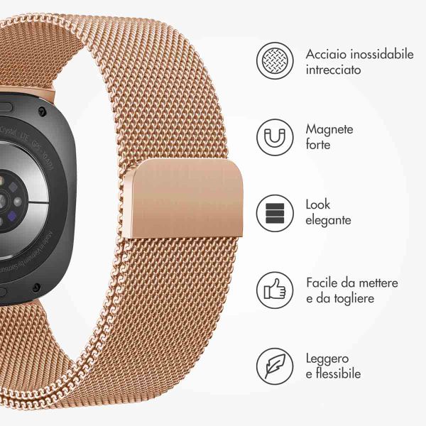 imoshion Cinturino milanese magnetico Samsung Galaxy Watch Ultra (2024/2025) - Oro rosa