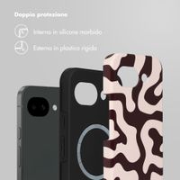 Selencia Cover posteriore Vivid con MagSafe Google Pixel 10a - Art Wave Black