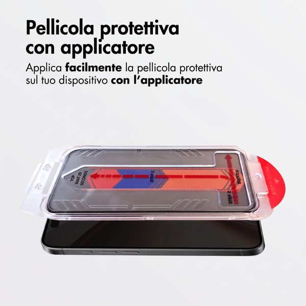 Accezz Vetro temperato privacy + Applicatore Apple iPhone Duo