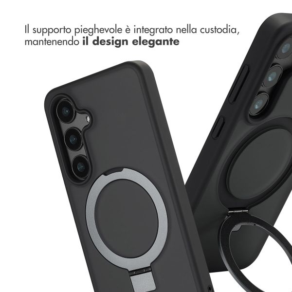 Accezz Cover con anello e supporto con MagSafe Samsung Galaxy S24 - Nero