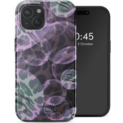 Selencia Cover posteriore Vivid con MagSafe Apple iPhone 15 - Leo Bubble Green